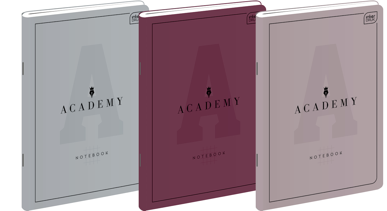 Zeszyt w kratkę A4, Academy, 60 kartek, Interdruk